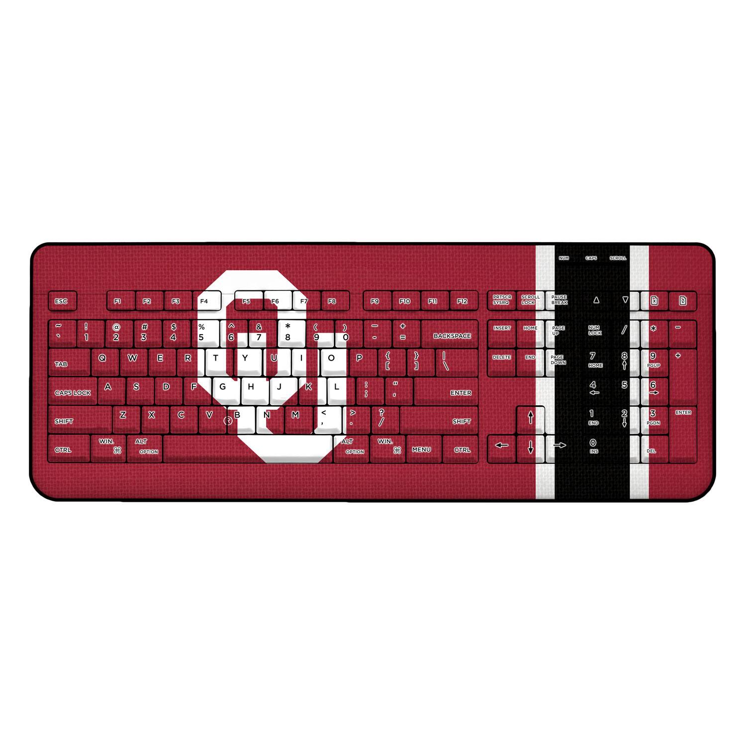 Keyscaper Oklahoma Sooners Wireless USB Keyboard Multicolor 3364623 ...