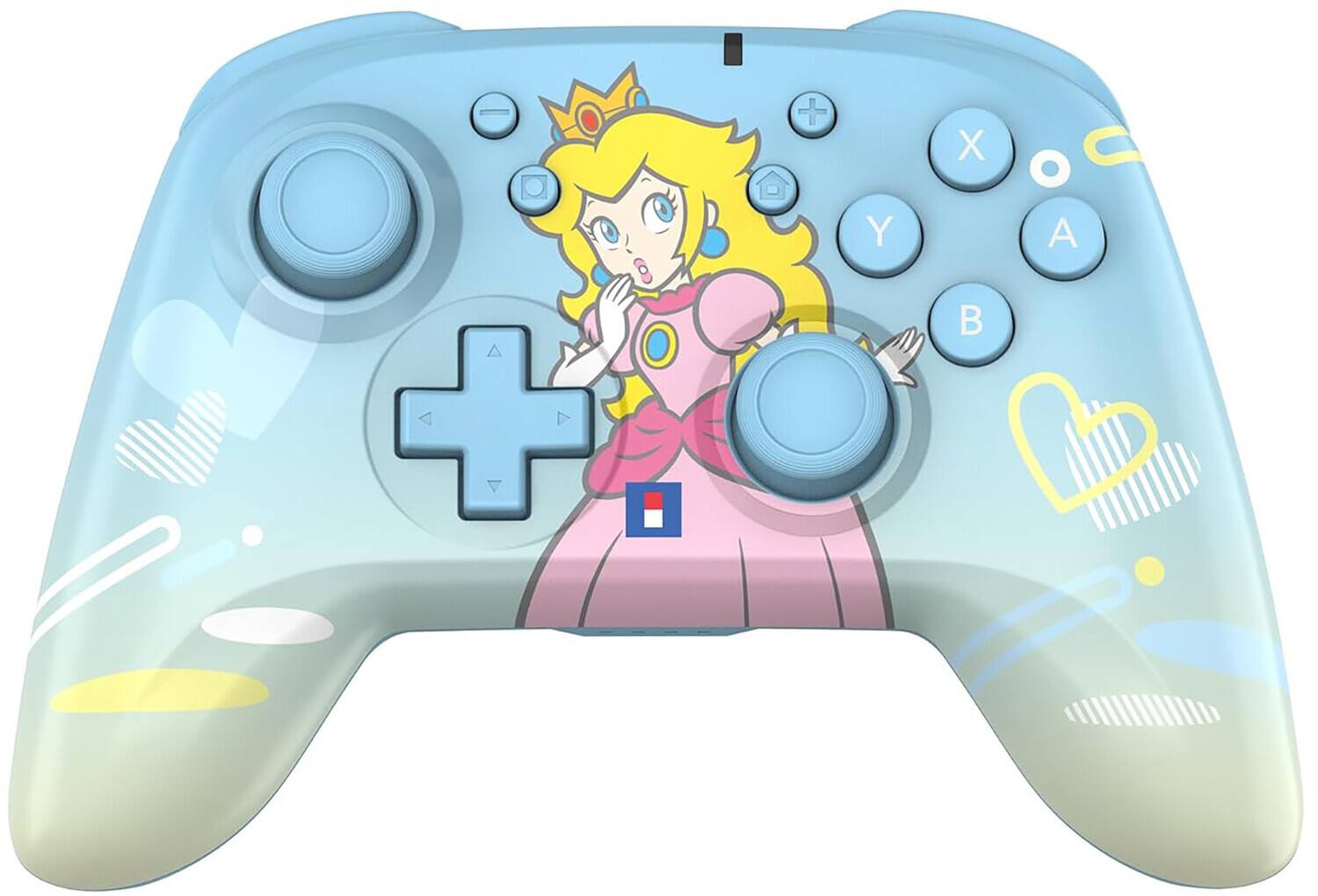 Alt View 2. Hori - Wireless Controller - HORI-Pad - City Pop Peach:  Officially Licensed by Nintendo - Multicolor.