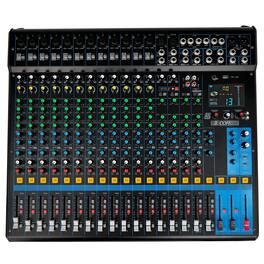5 CORE - Audio Mixer 20 Channel DJ Soundboard USB Interface Bluetooth Mixing Console w 24 SPX Effect