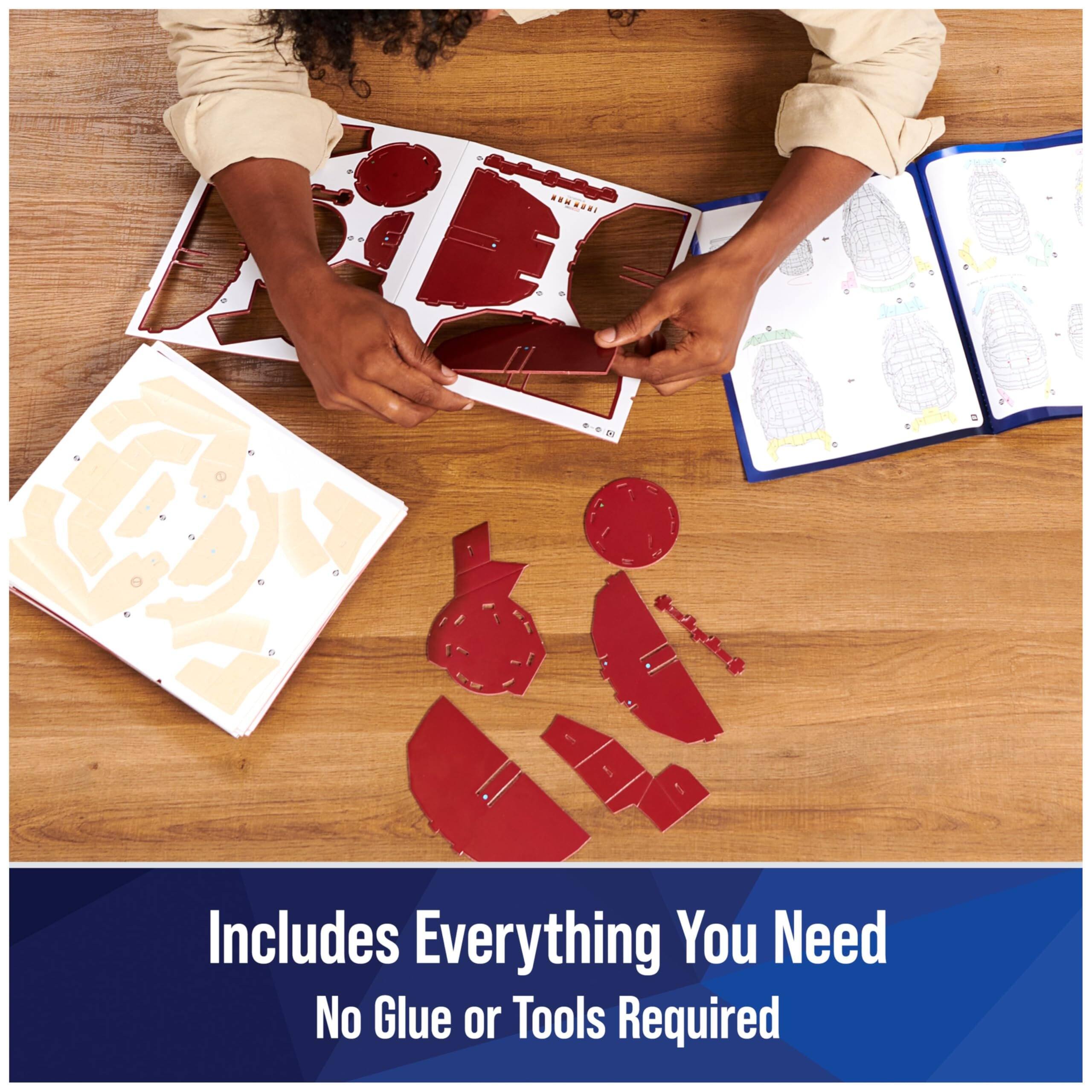 Includes Everything You Need  
No Glue or Tools Required