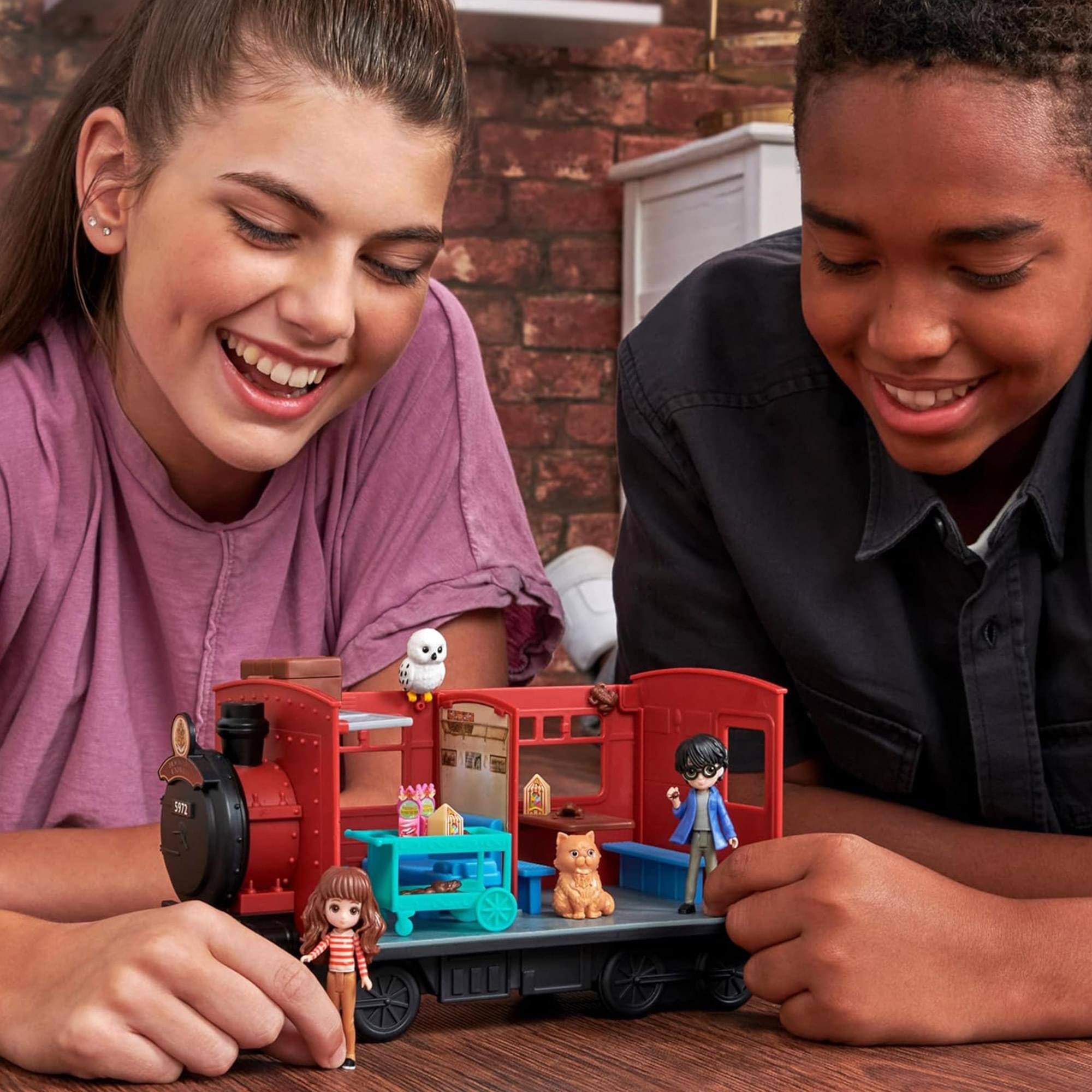 Alt View 10. Hasbro - Harry Potter Magical Minis Hogwarts Express Train Toy Playset - Red.