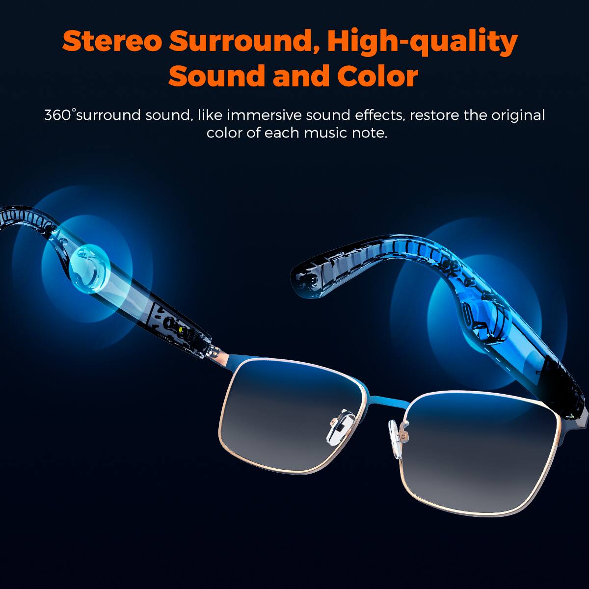 Stereo Surround, High-quality Sound and Color

360° surround sound, like immersive sound effects, restore the original color of each music note.