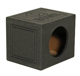 QPower - Q-POWER QBOMB 10" Sealed Car Subwoofer Sub Box Enclosure | QBOMB10S Single - Black