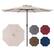Alt View 1. Costway - 12 FT Patio Umbrella Outdoor Market Umbrella with Crank Handle 8 Sturdy Ribs - Beige.