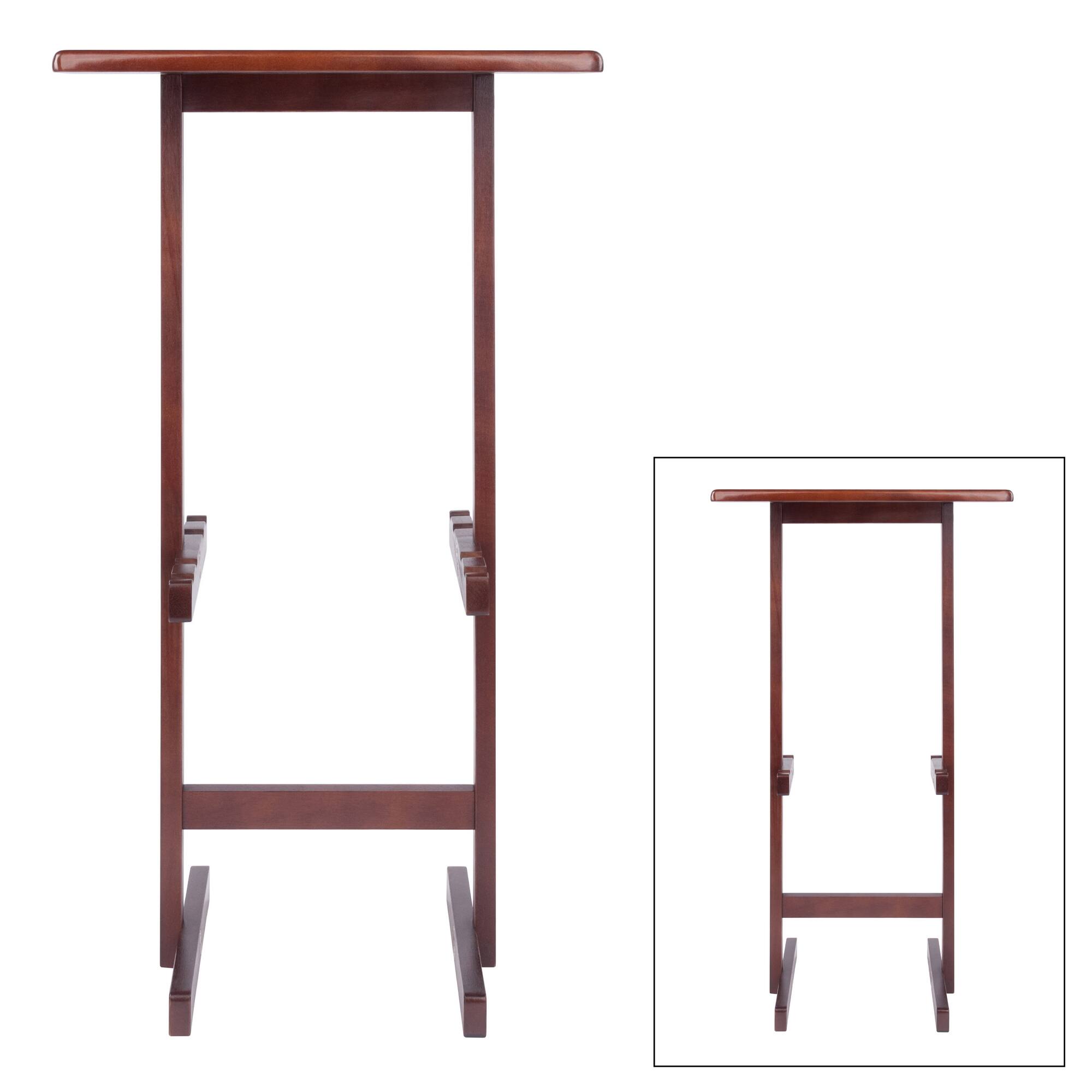 Alt View 1. Winsome Wood - Riley Snack Table Rack - Walnut.
