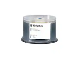 Verbatim - 700MB 52X CD-R 50 Packs Spindle UltraLife Archival Grade Disc Model 96159 - Gold