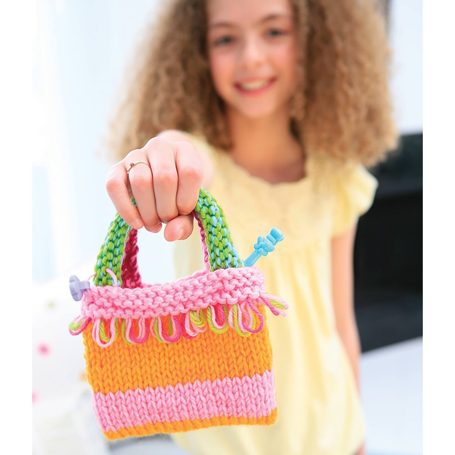 Alt View 2. 4M - 4M: Easy-To-Do Knitting Kit - Learn 2 Yarn Projects, All-In-1 DIY Set, Kids 8+.