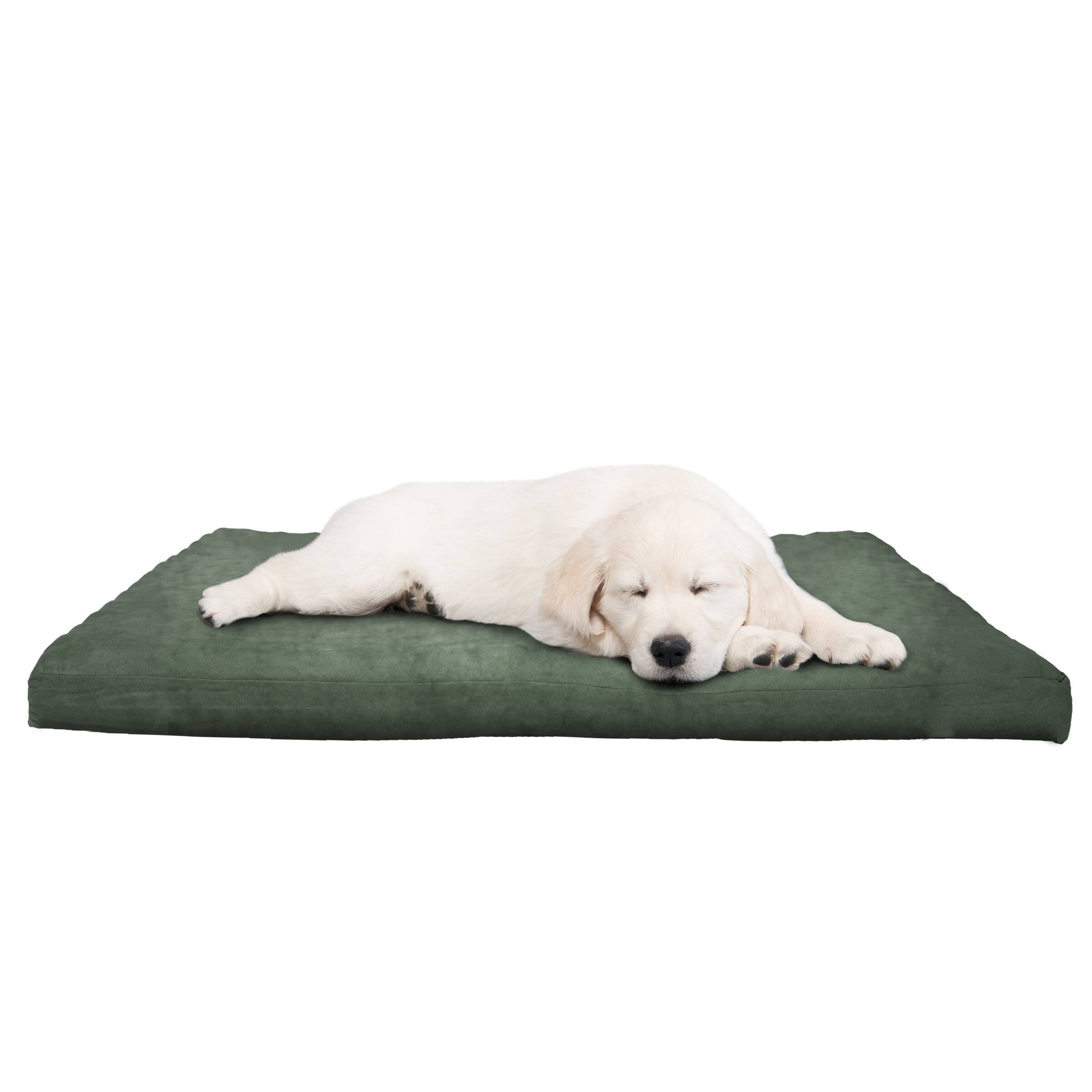 PetMaker - Water-Resistant Dog Bed Orthopedic Dog Bed with Washable Cover, Non-Slip, and Egg Crate Style Foam 44in Large - Forest Green