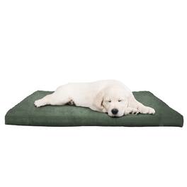PetMaker - Water-Resistant Dog Bed Orthopedic Dog Bed with Washable Cover, Non-Slip, and Egg Crate Style Foam 44in Large - Forest Green