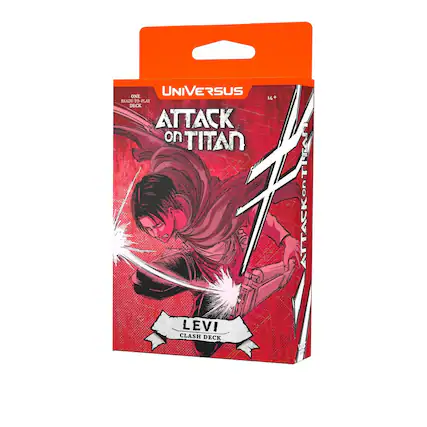 UNIVERSE ONE
ATTACK ON TITAN
LEVI CLASH DECK
READY-PLAY DECK
14+