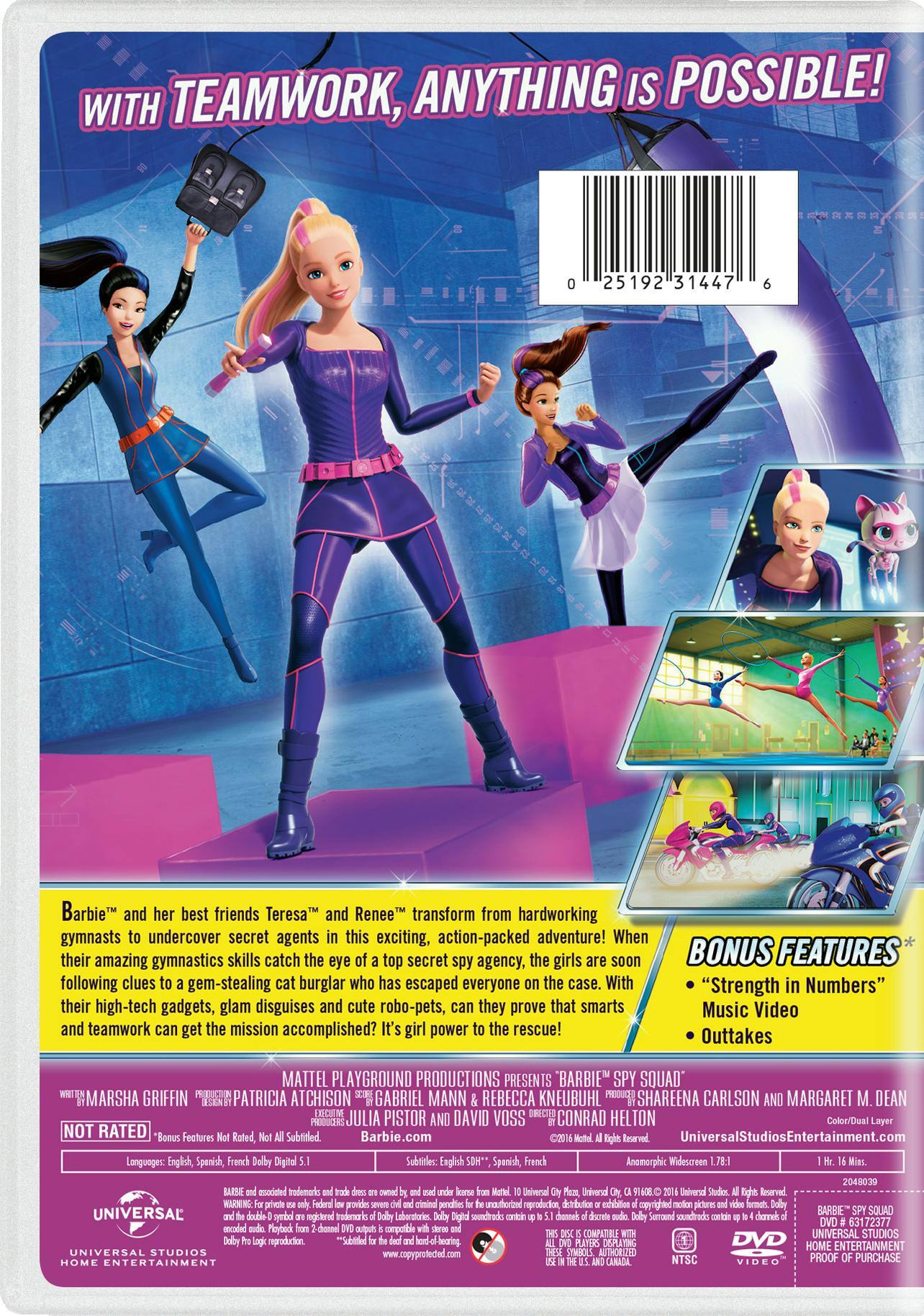 Angle. Barbie: Spy Squad [DVD].