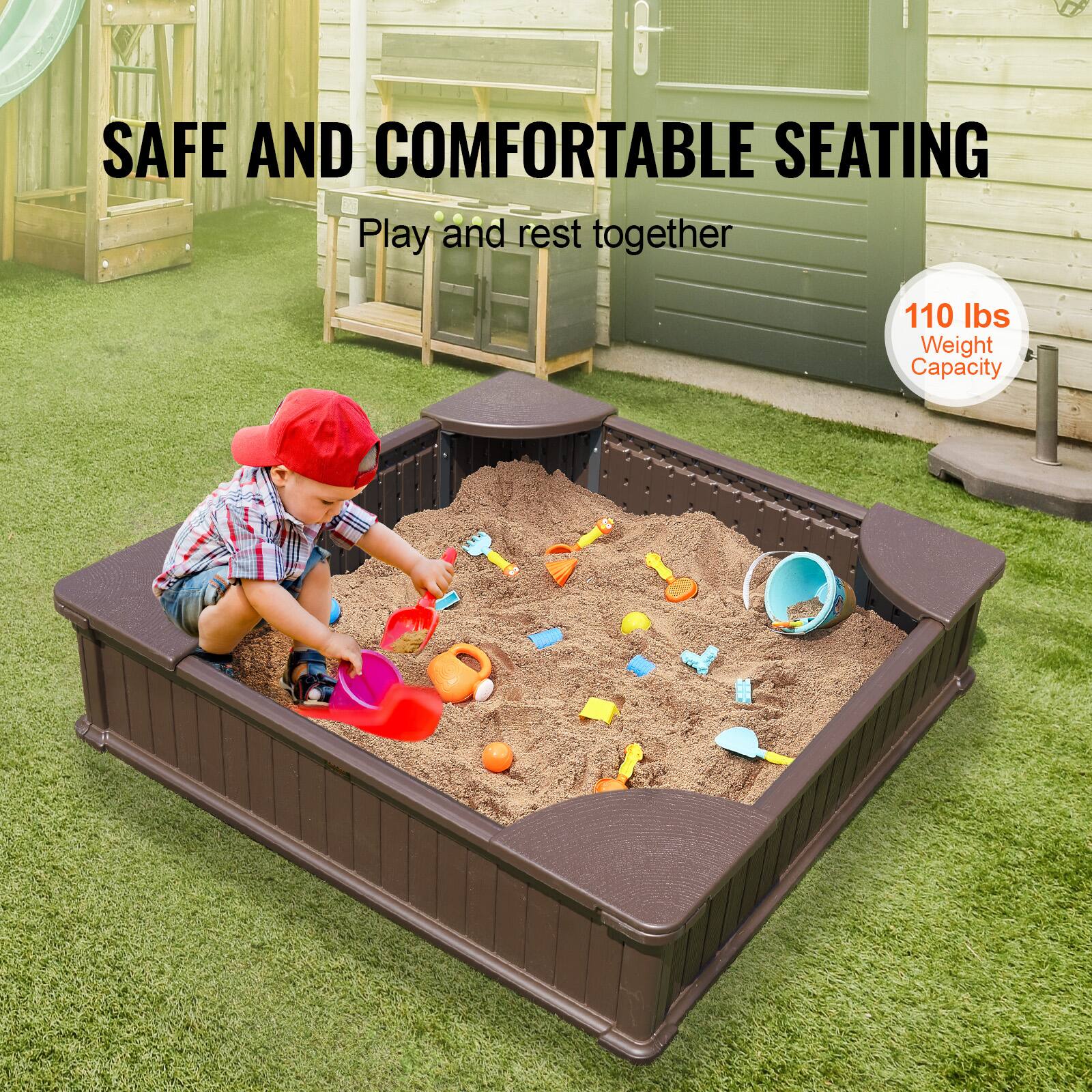 SAFE AND COMFORTABLE SEATING  
Play and rest together  

110 lbs Weight Capacity