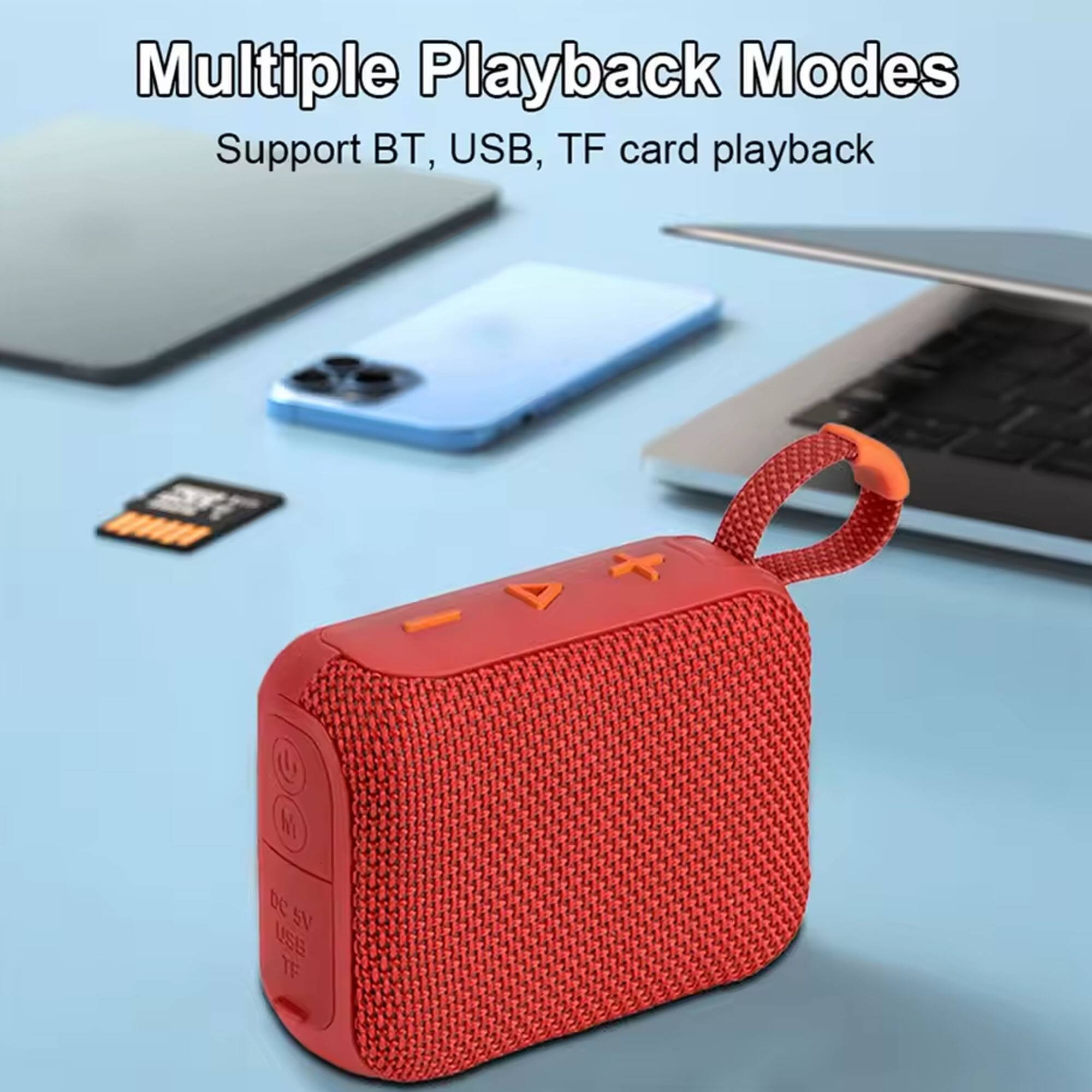 Multiple Playback Modes  
Support BT, USB, TF card playback