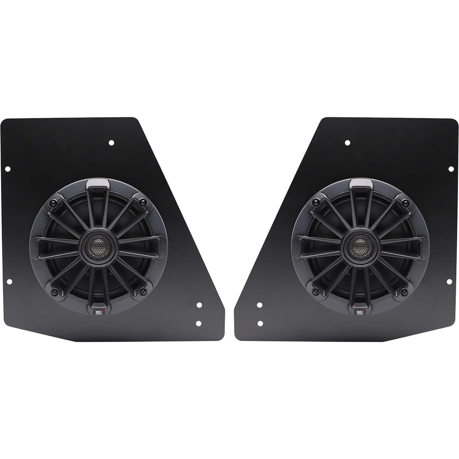 MB Quart - 6.5-Inch Coaxial UTV Speakers with Titanium Dome Tweeters (Pair) - Black - Front_Zoom