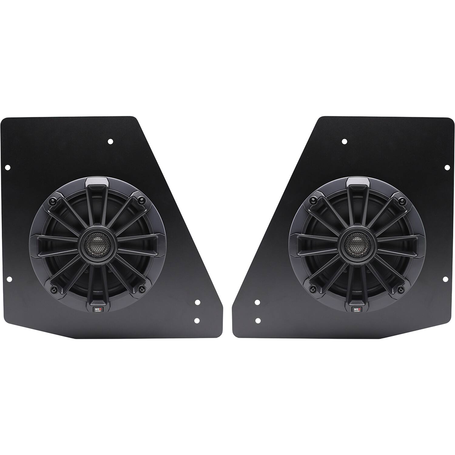 Front. MB Quart - 6.5-Inch Coaxial UTV Speakers with Titanium Dome Tweeters (Pair) - Black.