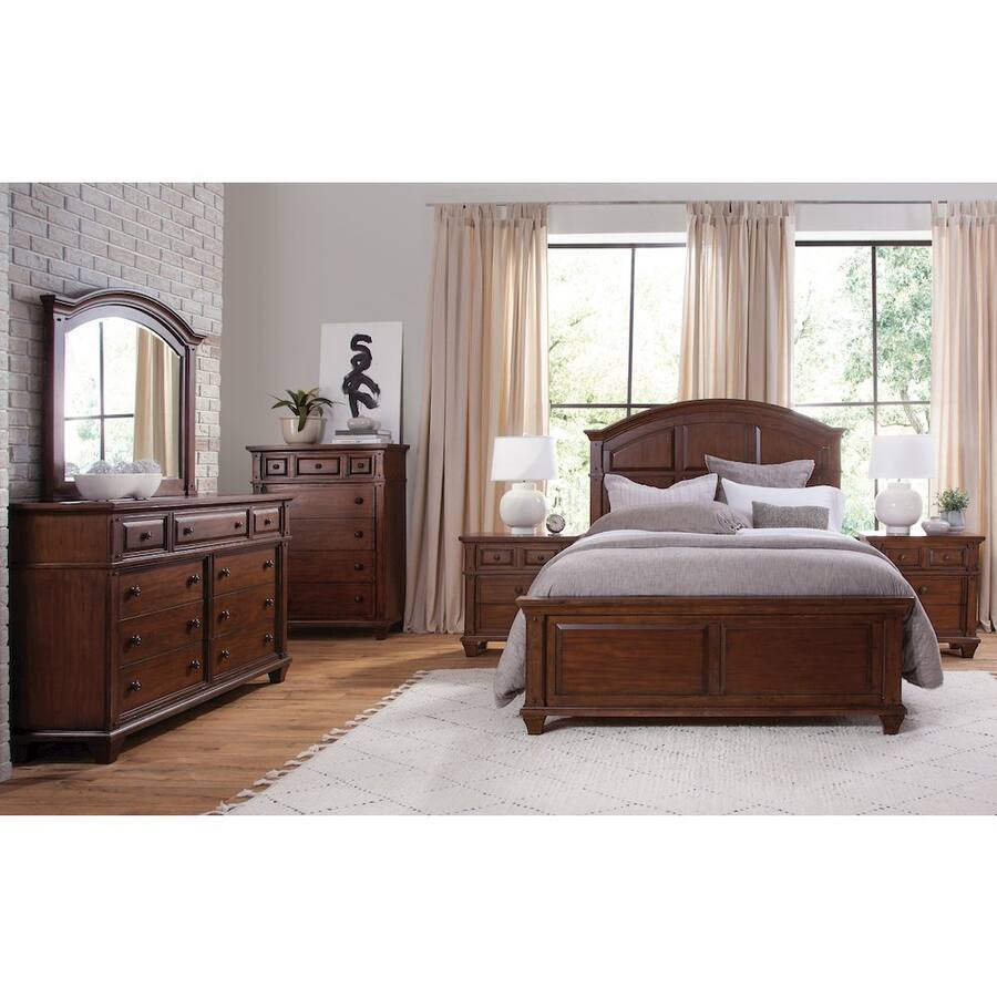 American Woodcrafters Sedona 3 Drawer Nightstand Cinnamon Cherry Brown ...
