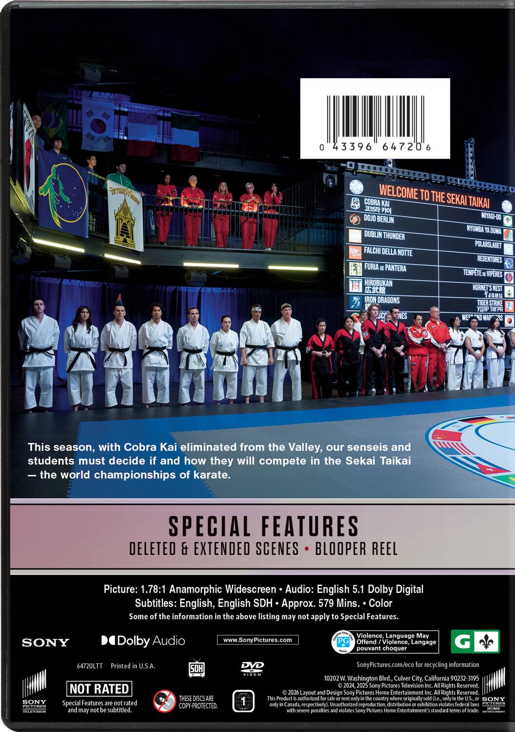 Alt View 1. Cobra Kai: The Complete Final Season (Season 6)   - DVD.