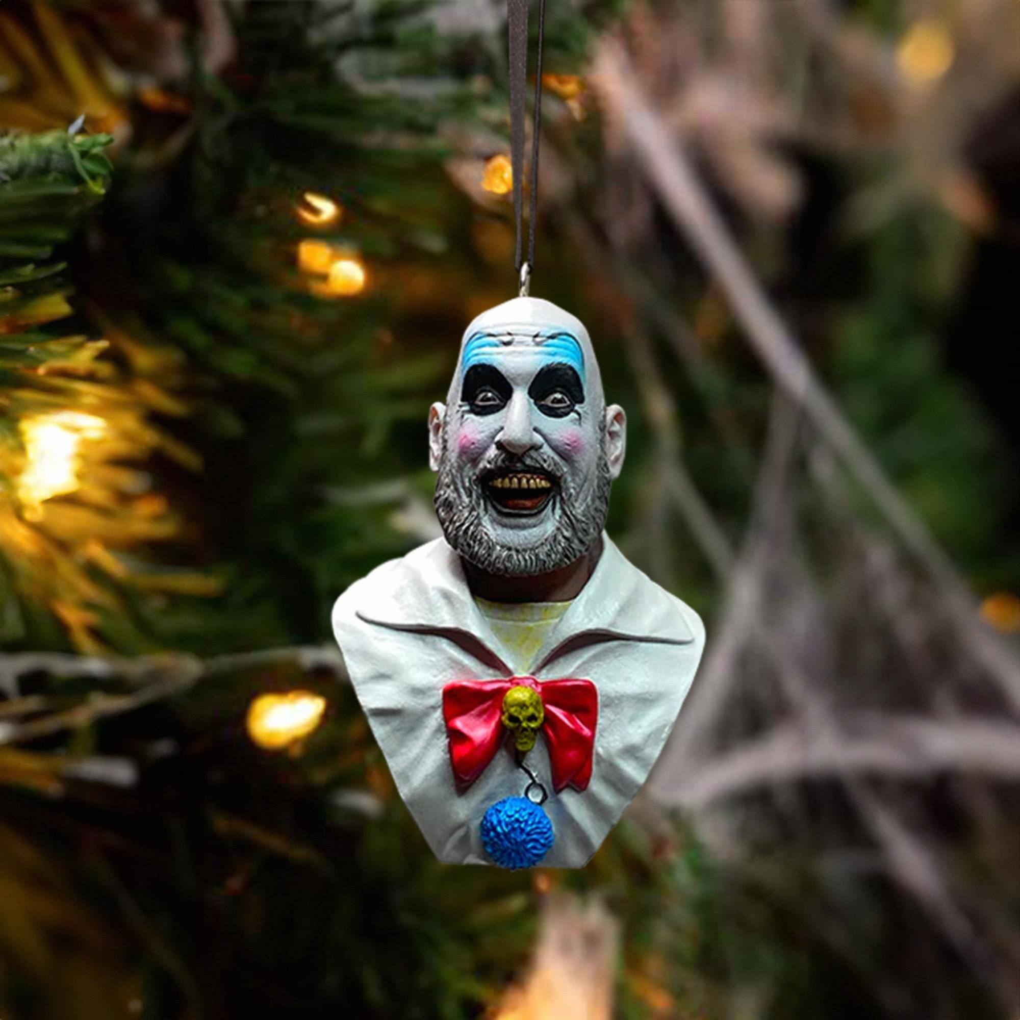 Alt View 10. Trick or Treat Studios - House of 1000 Corpses Holiday Horrors Ornament | Captain Spaulding - Blue.