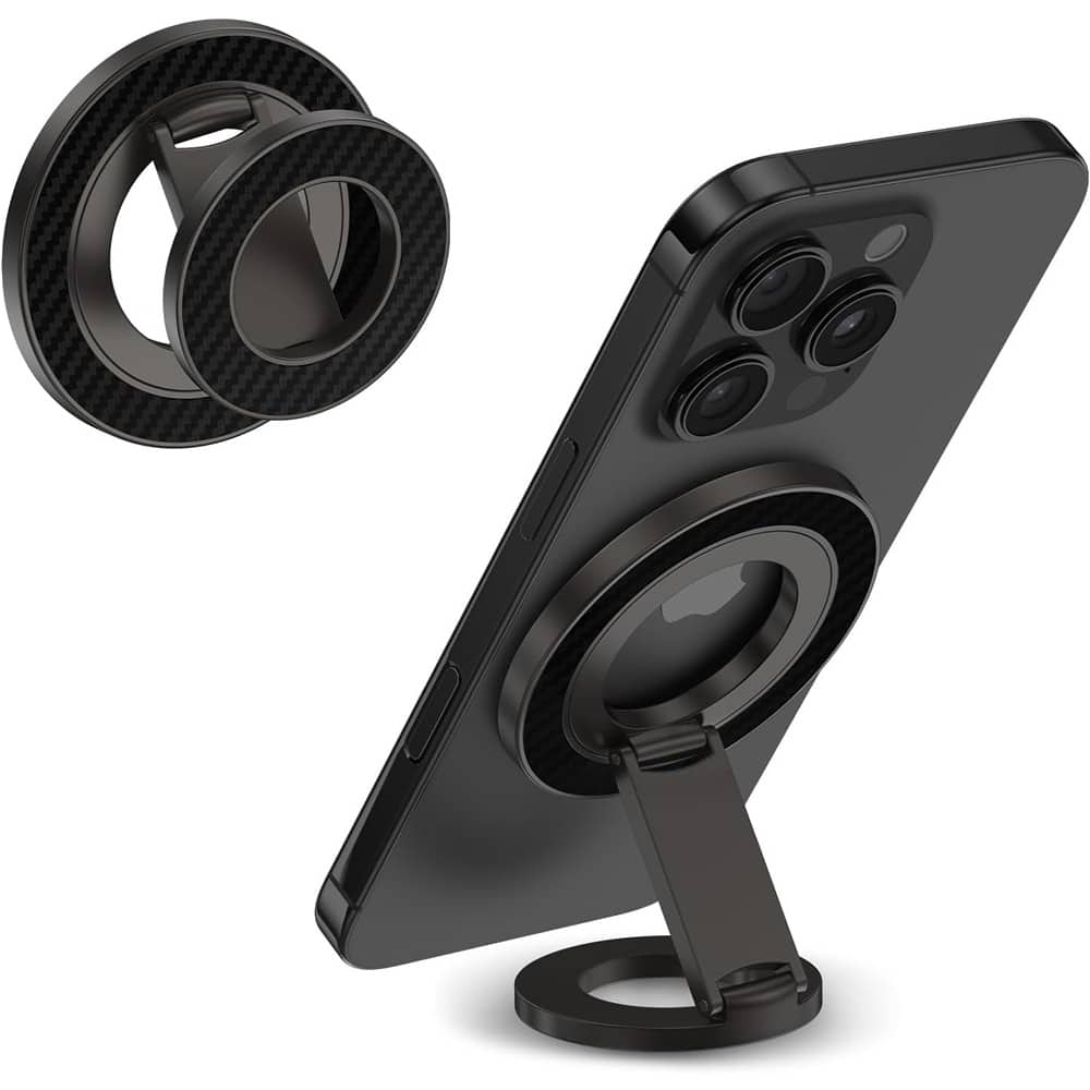 PARKER SLATER - Magnetic Phone Ring Holder – Two-Sided Finger Grip Stand - Black