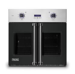 Viking - 30" 7 Series French Door Single Built-In Electric Thermal Convection Oven - Antique Bronze - Front_Zoom