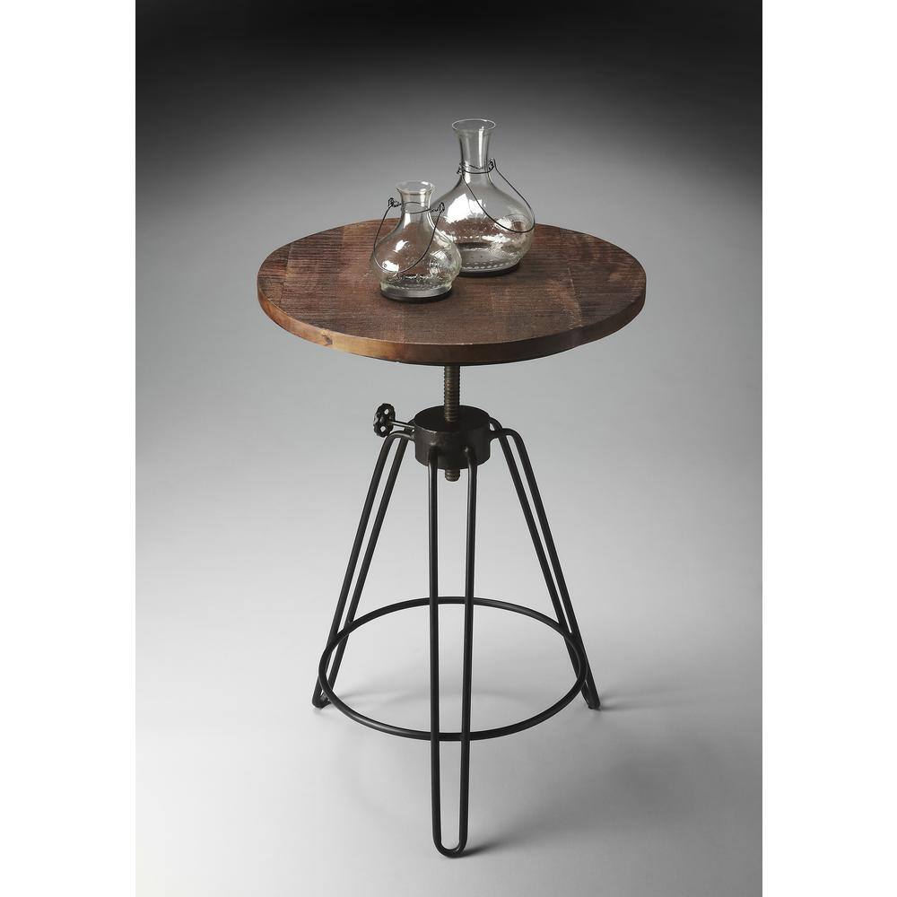 Butler Specialty - Trenton Metal & Wood Side Table - Multi-Color