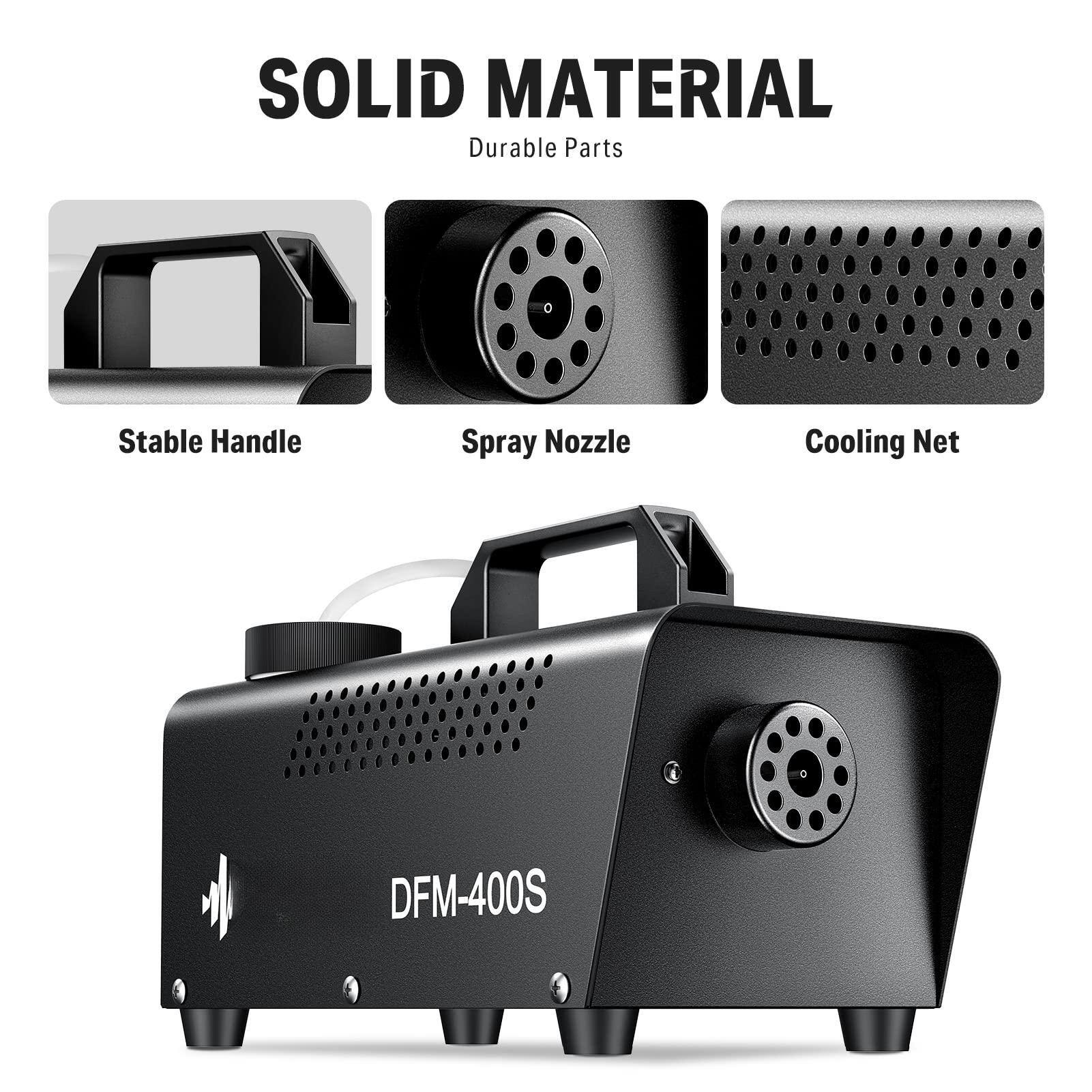 SOLID MATERIAL  
Durable Parts  

Stable Handle  
Spray Nozzle  
Cooling Net  

DFM-400S