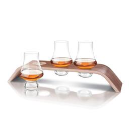 Final Touch - 4 Piece Whiskey Flight Tasting Set - Clear