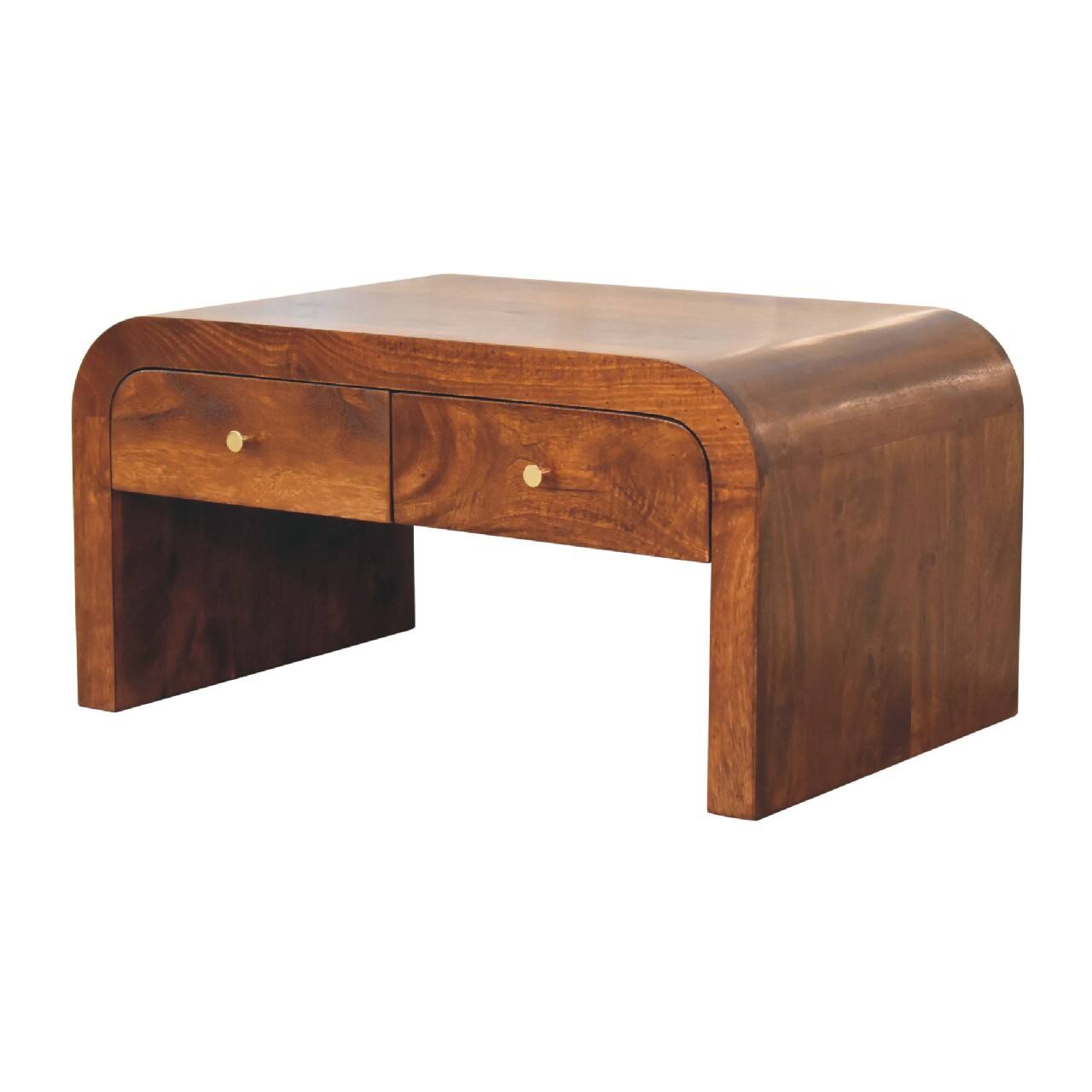 Angle. Artisan Furniture - Artisan Furniture Solid Wood Darcy Chestnut Coffee Table - Brown.