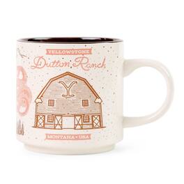 Silver Buffalo - Yellowstone Dutton Ranch Ceramic Mug | Holds 13 Ounces - Brown