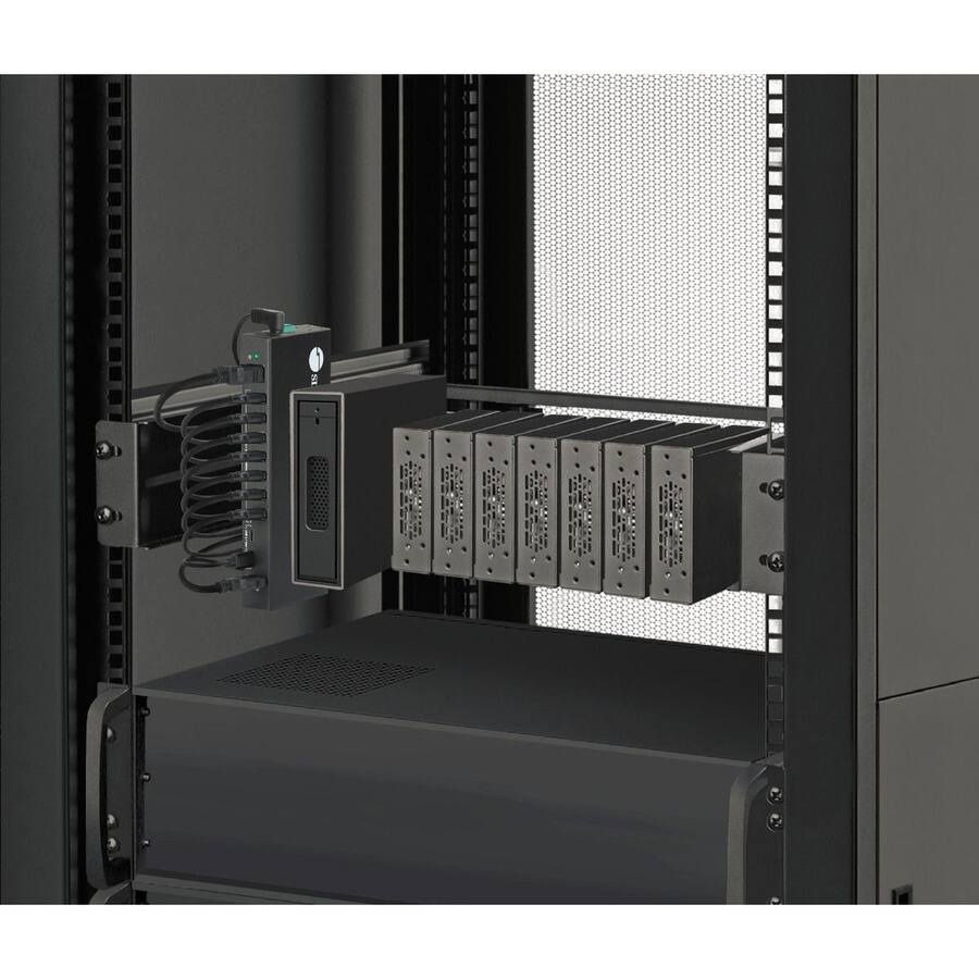 Alt View 1. SIIG Inc - SIIG 10 Port Industrial USB 3.1 Gen 1 Hub with Dual USB-C & 65W Charging - 5Gbps Data Transfer Rates - 7x USB-A 5Gbps - Black.