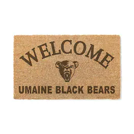 Jardine - Maine Black Bears 18" x 34" Welcome Coir Doomat - Brown