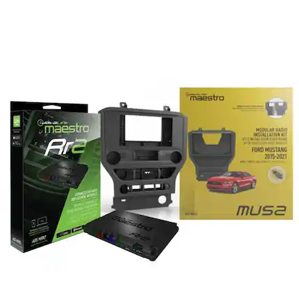 maestro W QiseL I maestro Rr2 oestro MODULAR RADIO INSTALLATION KIT Kit DINSTALLATION 1 ASTORADIO AT I FORD MUSTANG 2015-2021 A0S-MR92 CEI RADO ADWNCED IEERIACE PL REPLACEMENT INCERSACY KEMPLACEMERT maestro Are mUS2