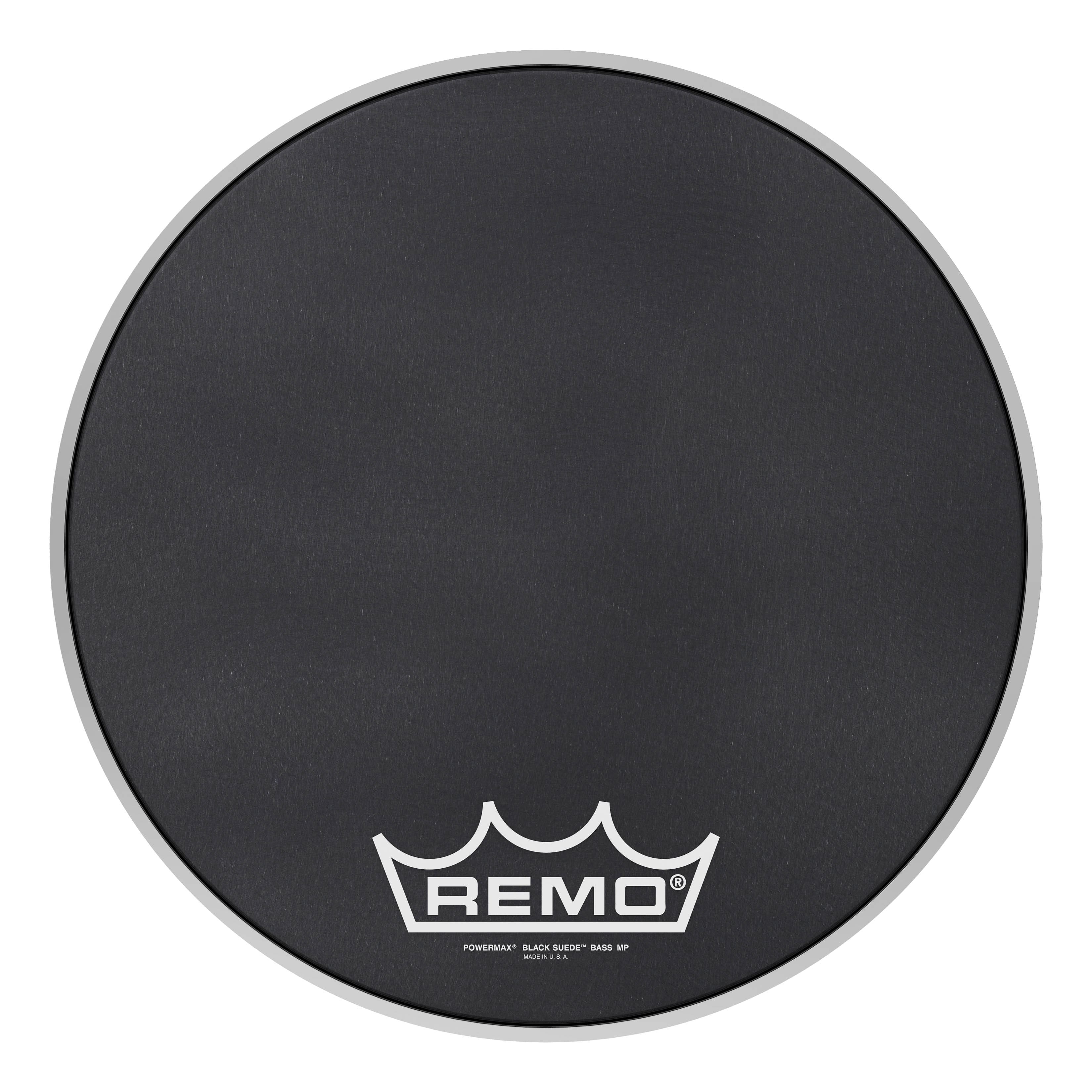 Remo - Bass, Powermax, Black Suede, 16 Diameter, Mp