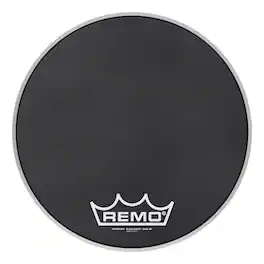 Remo - Bass, Powermax, Black Suede, 16 Diameter, Mp