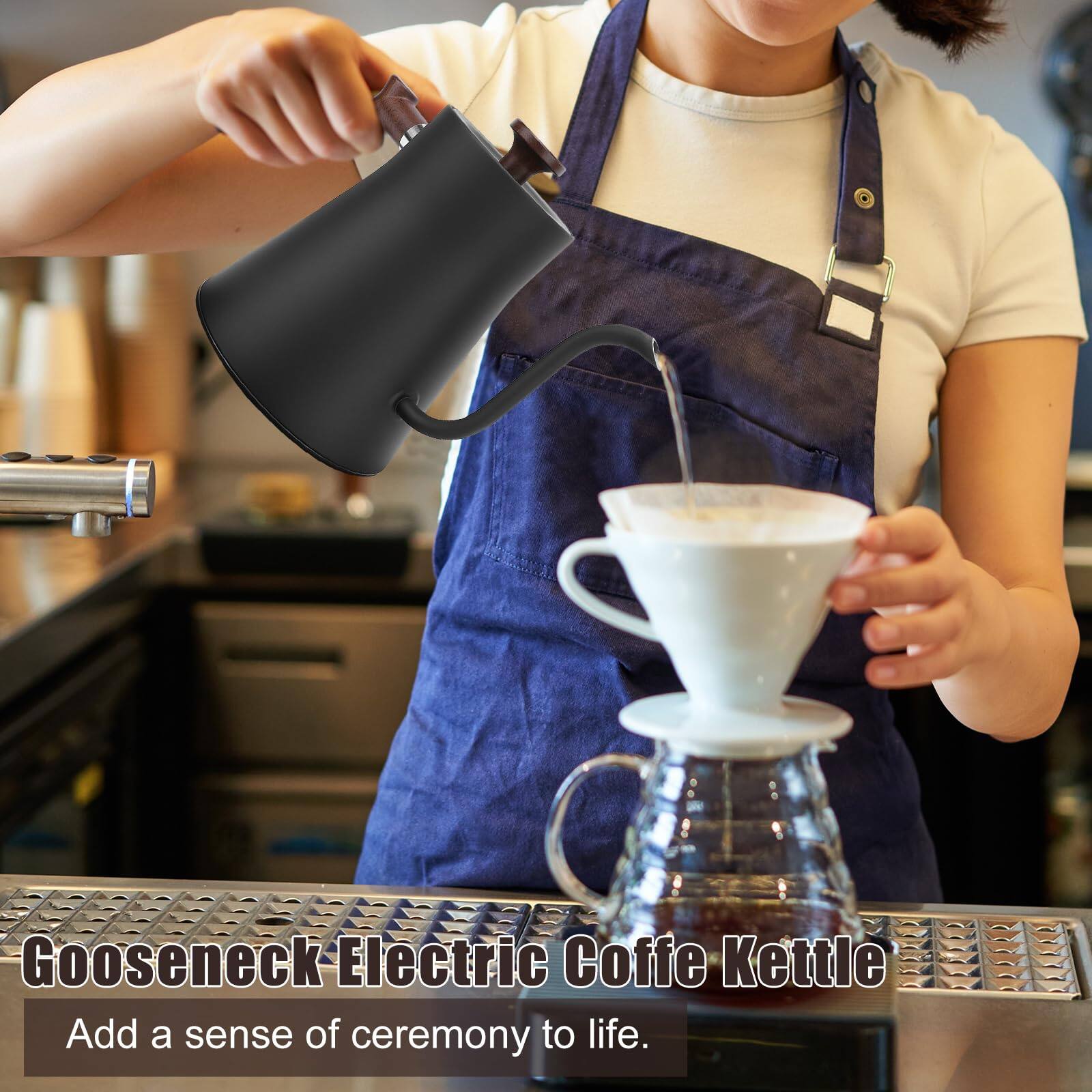 Gooseneck Electric Coffee Kettle  
Add a sense of ceremony to life.