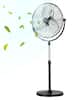 Front. VEVOR - Industrial Pedestal Fan, 20 Inch Standing Fan with 46.9 to 59.6 Inches Adjustable Height, Floor Fans with 3 Speeds - Black.