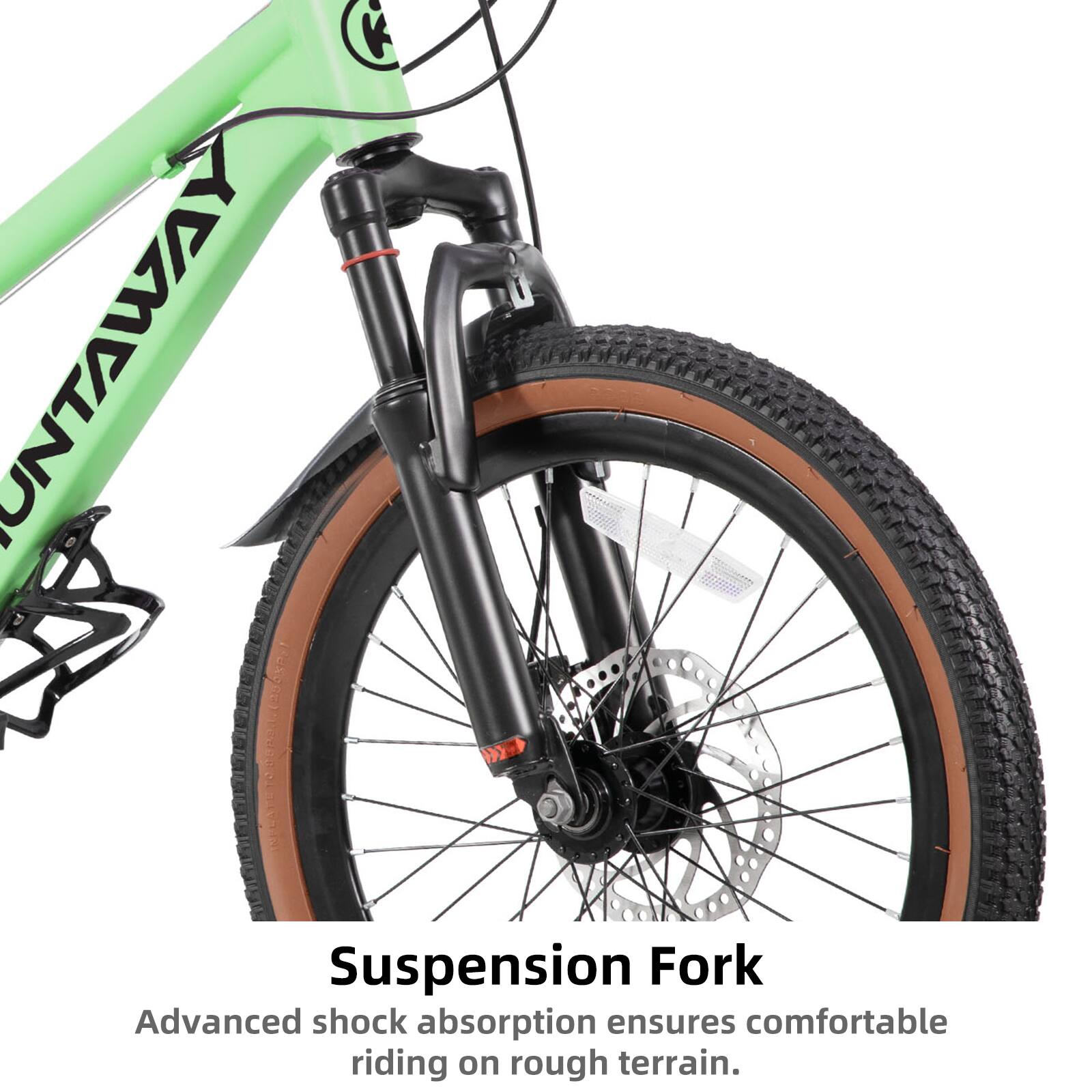 YAWATH (2BOXP1) Suspension Fork  
Advanced shock absorption ensures comfortable riding on rough terrain.