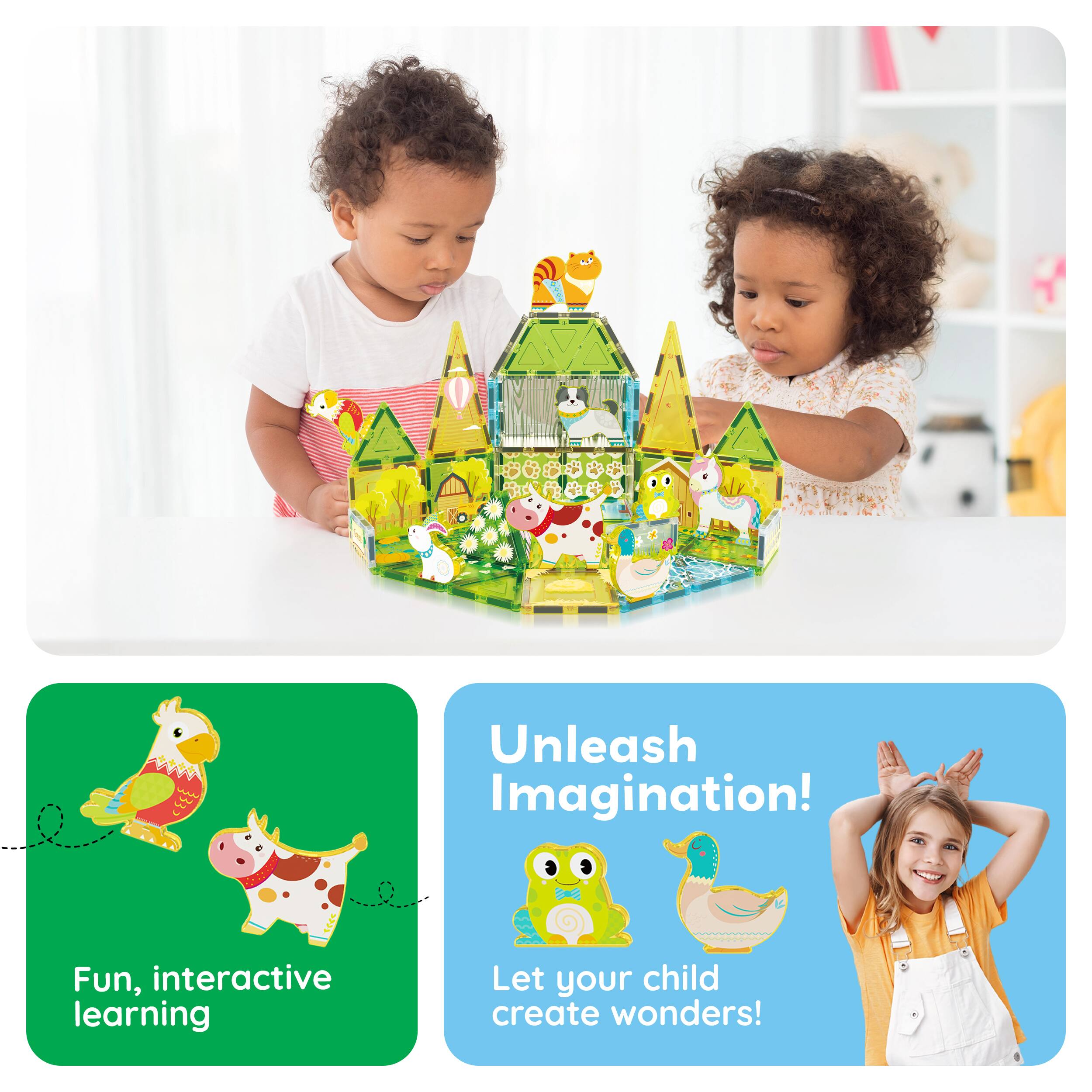 Unleash Imagination!  
Fun, interactive learning  
Let your child create wonders!
