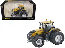 SpecCast Collectibles - Challenger 1042 Tractor with Front and Rear Dual Wheels Yellow 1/64 Diecast Model by SpecCast