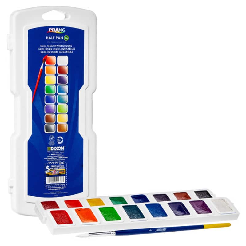 Prang - Half Pan Watercolors 16-Color Set with Brush price history on PriceWatchPro