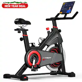 HARISON - Magnetic Exercise Bike for Home with Bluetooth, Stationary Bike with iPad Holder (BBX12) - Black