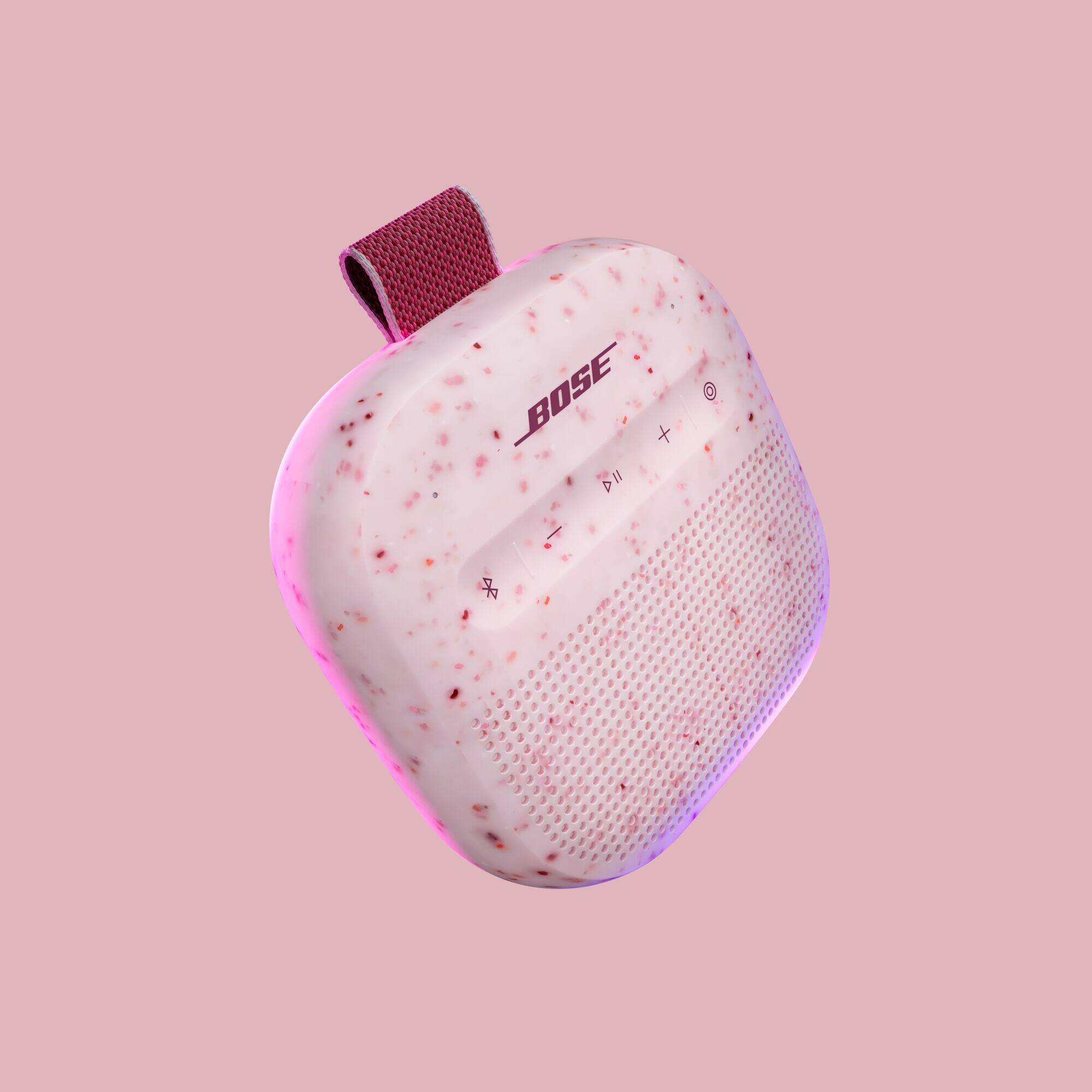 Alt View 8. Bose - SoundLink Micro Portable Bluetooth Speaker (2nd Gen) - Petal Pink.