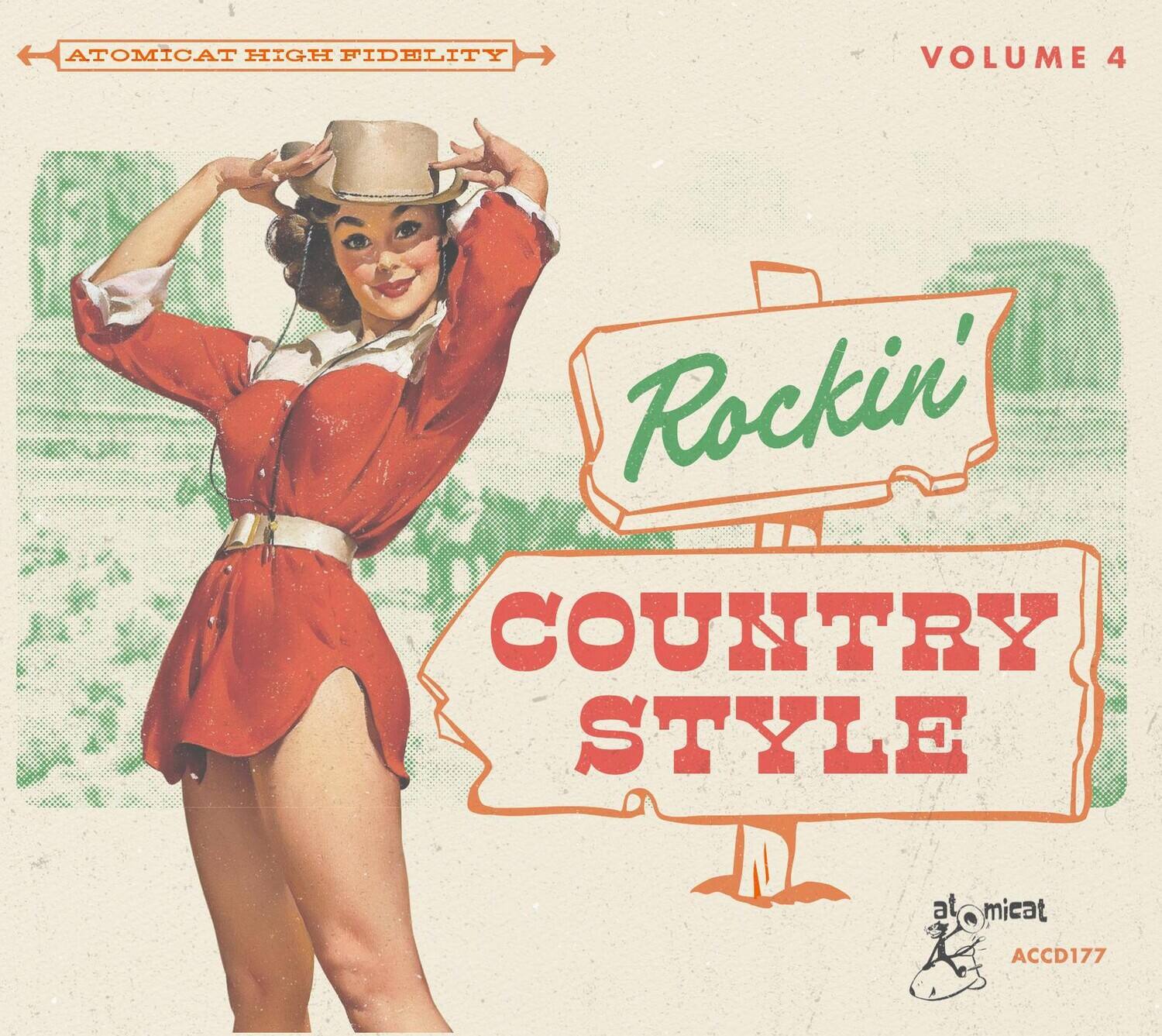 ATOMICAT HIGH FIDELITY  
VOLUME 4  

Rockin' COUNTRY STYLE  

atomicat  
ACCD177