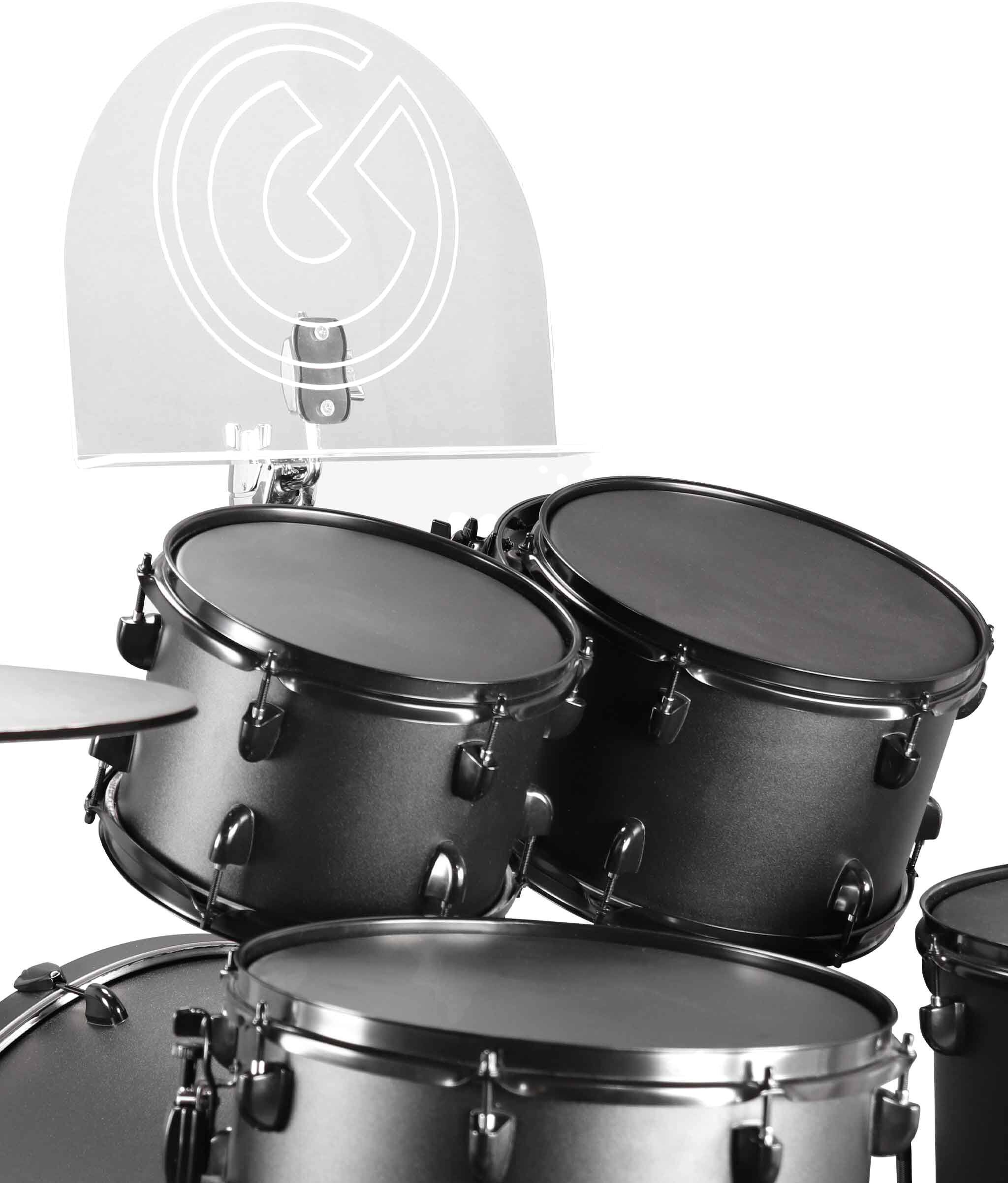 Left. Gibraltar Hardware - Acrylic Mounted Sheet Music Stand, Stealth Mounted Music Stand, Fits a 10.5mm L-rod or Tom Holder.