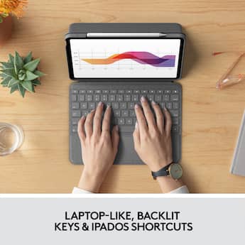 Logitech Folio Touch Keyboard Case with Trackpad for iPad Air 11 Logitech Folio Touch Keyboard Case with Trackpad for iPad Air 11