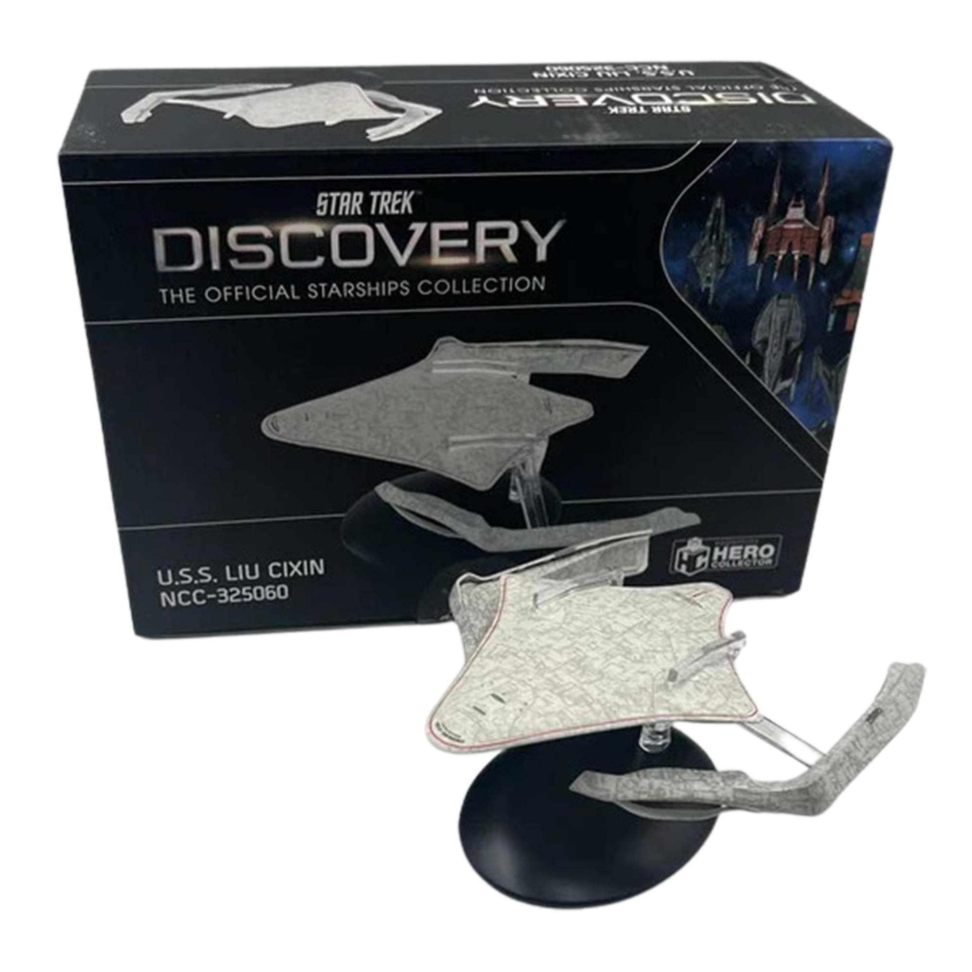 NINI Hen NOTLONOn CNIS Wet DISCOVERY ERY TREK STRR STAR TREK DISCOVERY THE OFFICIAL STARSHIPS COLLECTION U.S.S. LIU CIXIN NCC-325060 H P HERO COLLECTOR