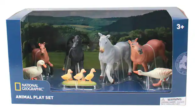 NATIONAL GEOGRAPHIC
ANIMAL PLAY SET
WARNING: CHOKING HAZARD - Small parts. Not for children under 3 years.
3+