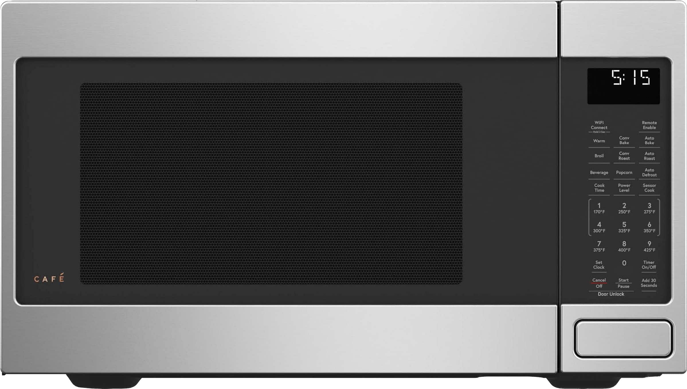 Café - 1.5 Cu. Ft. Convection Countertop Microwave with Sensor Cooking and Built in Wi-Fi - Stainless Steel - Front_Zoom