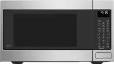 The text on the image reads "5:15 5 WIF Connect - a Warm Conv Bake Remote Enable Auto Bake Broil Con Roast Asto Roast Beverage opcorn Auto Defrost Cook Time Power Level Sensor Cook 1 170F 2 250F 3 275F 4 300F 5 325F 6 350F 7 375F 8 400F 9 425F CAF Set 0 Clock Cancel Start Of Pause Door Unlock Timer On/Offf Add 30 Seconds." This text is likely related to the settings or functions of the microwave oven.