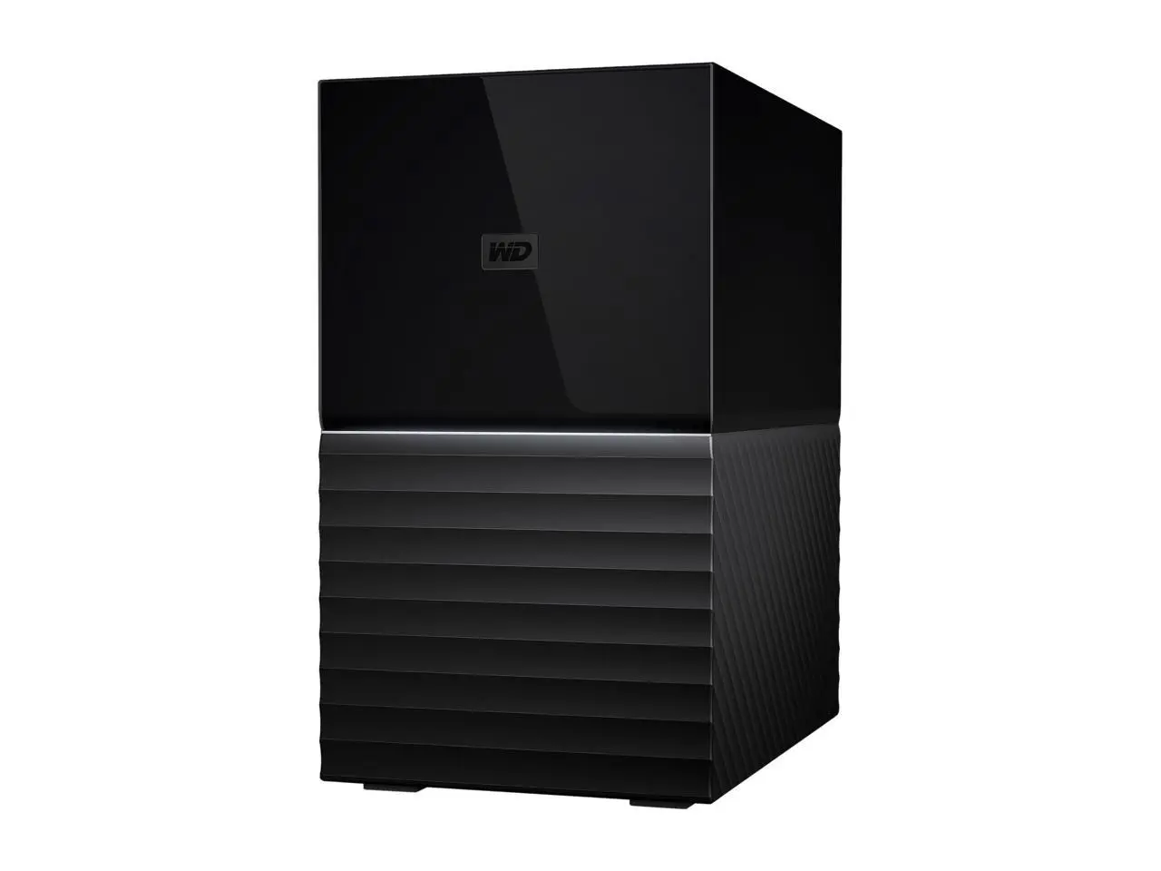 Alt View 3. Western Digital - WD 20TB My Book Duo Desktop RAID External Hard Drive 256-Bit AES Encryption - USB 3.2 Gen1 (WDBFBE0200JBK-NESN) - Black.
